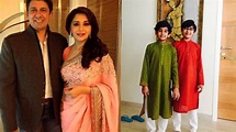 Actress Madhuri Dixit Family Photos with Husband, Sons | Madhuri Dixit ...
