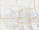 Omaha (Nebraska) Road and Highway Map - Free