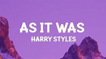 Harry Styles - As It Was (Lyrics) Acordes - Chordify