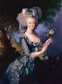 1783 Marie Antoinette holding a rose by Élisabeth-Louise Vigée-Lebrun ...