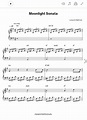 Mondscheinsonate von Beethoven: Klaviernoten (PDF)