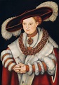 ca. 1529 Magdalene von Sachsen, Princess-Electress of Brandenburg by Lucas Cranach the Elder ...