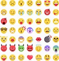 Emoji emoticons symbols icons set. Vector Illustrations 2095018 Vector ...