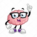 Personaje de dibujos animados de cerebro — Vector de stock #127967930