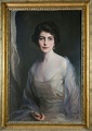 An oil on canvas portrait of Countess Laszlo Szechenyi, Gladys Moore ...