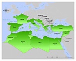 Mediterranean Map/List of Mediterranean Countries | Mappr