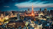 Tokyo Tower With Light During Nighttime In Japan HD Travel Wallpapers ...