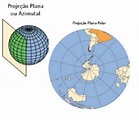Projeção plana ou azimutal - Geoaplicada