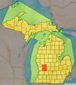Map of Kent County, Michigan