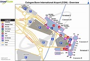 Cologne - Cologne Bonn (CGN) Airport Terminal Map - Overview | Cologne ...