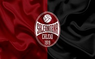 Indir duvar kağıdı US Salernitana 1919, 4k, Serie B, futbol, ipek doku ...