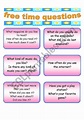 46 conversation cards about free time - ESL worksheet by steve.th