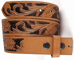 F&L CLASSIC Belt for buckle Western Leather Engraved Tooled Strap w ...