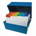 Card Index Box 203 x 127mm Blue