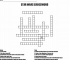 Star Wars Crossword Puzzle Printable - Printable Word Searches