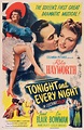 Poster for "Tonight and Every Night". This was a 1945 American musical ...