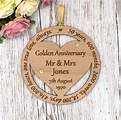 Golden Wedding Anniversary Keepsake Gift 50th Wedding | Etsy UK
