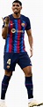 Ronald Araujo Barcelona football render - FootyRenders