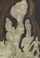 Austin Osman Spare (1886-1956) , An ascending plume of faces, figures ...