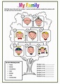 Family Member English ESL Vocabulary Worksheets - - EngWorksheets
