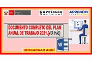 [Descarga Gratis] Documento Completo del PLAN ANUAL DE TRABAJO 2021 ...