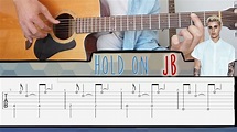 Hold on (Justin Bieber) - ULTRA EASY Guitar Tutorial with Chords and ...