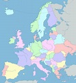 Interactive map of Europe, showing countries and capitals. Learn where ...