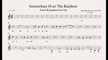 SOMEWHERE OVER THE RAINBOW: (flauta, violín, oboe...) (partitura con ...