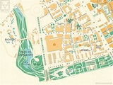 Campanar, Valencia map giclee print – Mike Hall Maps & illustration