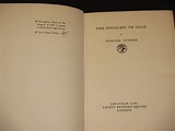 The Conquest of Gold by Isidore Ostrer: Very Good Plus Hardback ...