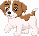 Cute little dog cartoon isolated on white background - Planeta Dziecka