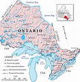 The map of Ontario, Canada. | Download Scientific Diagram