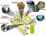 Mapa de Chiapas con municipios | Estado de Chiapas México | Mapas.top