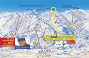 Hochfügen-Hochzillertal ski map, Tirol, Austria, Europe