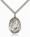 Buy Silver St. Edburga of Winchester Pendant, 1x3/4in | Gifts Catholic