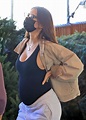 Pregnant EMILY RATAJKOWSKI ont for Christmas Tree Shopping in Los ...