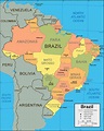 Brazil map with cities and states - Map of Brazil with cities and ...