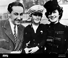 Irving Thalberg, Irving Thalberg Jr., Norma Shearer, 1936 Stock Photo ...