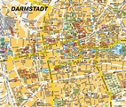 Darmstadt Karte - Deutschland