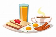 Premium Vector | Delicious tasty breakfast cartoon