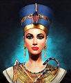 Nefertiti the Beautiful Queen Egyptian Art Hand Painted - Etsy ...