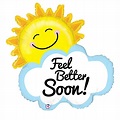 31″ FEEL BETTER SOON SUNSHINE | Get well soon messages, Get well wishes ...