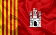 Download wallpapers Flag of Terrassa, 4k, silk texture, Spanish city ...