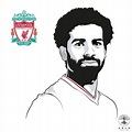 How To Draw Mohamed Salah Printable Step By Step Drawing Sheet Images ...