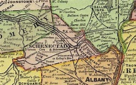 Schenectady County, New York 1897 Map by Rand McNally, Rotterdam, NY