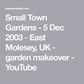 Small Town Gardens - 5 Dec 2003 - East Molesey, UK - garden makeover ...