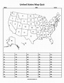 Usa Map With States Quiz - Show Me The United States Of America Map