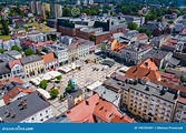 Rybnik. Poland. Aerial View of Main Square and City Center of Rybnik ...
