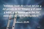 La Biblia - Gênesis - 25:34