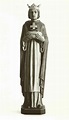 Statua di Sant'Edoardo il confessore in legno - Ferdinand Stuflesser 1875
